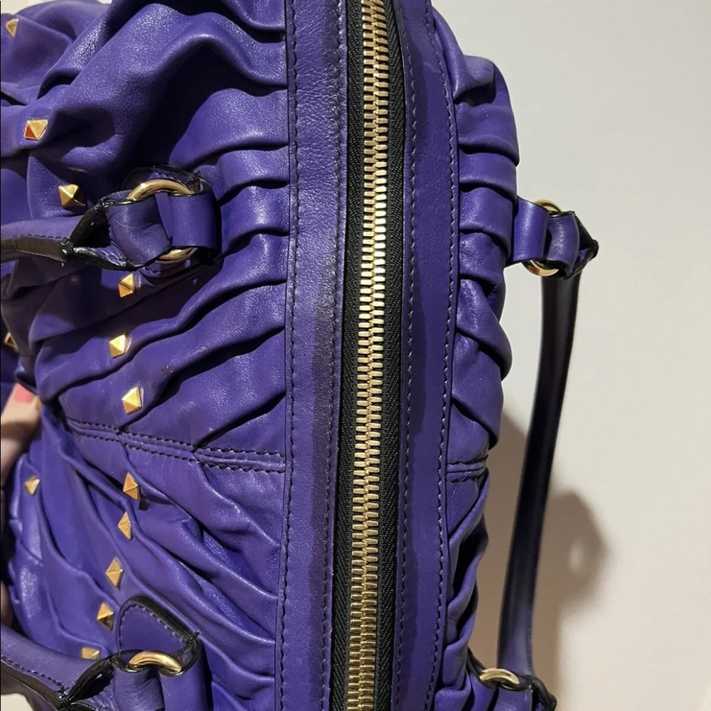 Valentino Maison Purple rockstud bag ASO Gossip Girl Jenny Humphrey - Picture 4 of 10